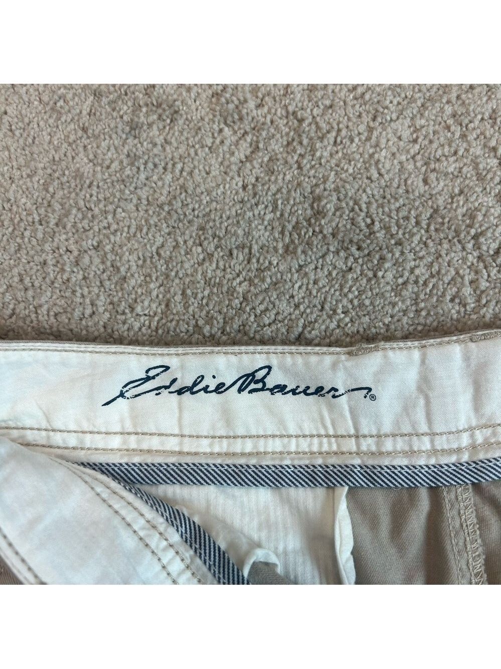 Eddie Bauer women's Blakely shorts beige tan brown Sz 10 - Picture 3 of 10